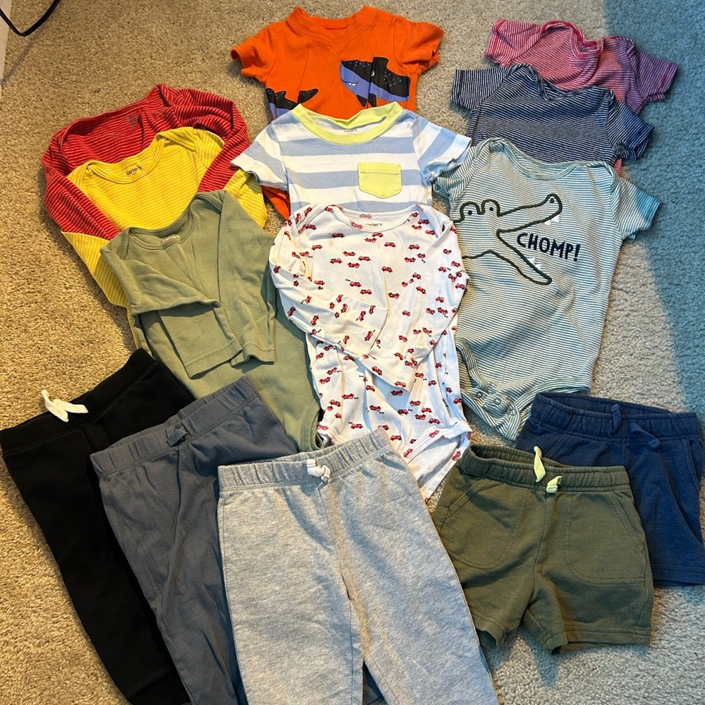 18 month set bodysuits and bottoms